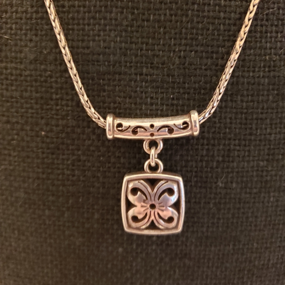 Brighton Necklace, Silver, 16" - 18"